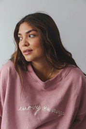 Curvy Pink Sweatshirt