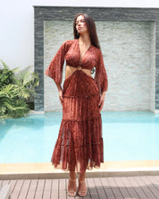 ESCARLATA CORAL DRESS