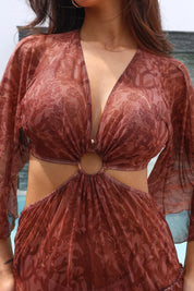 ESCARLATA CORAL DRESS