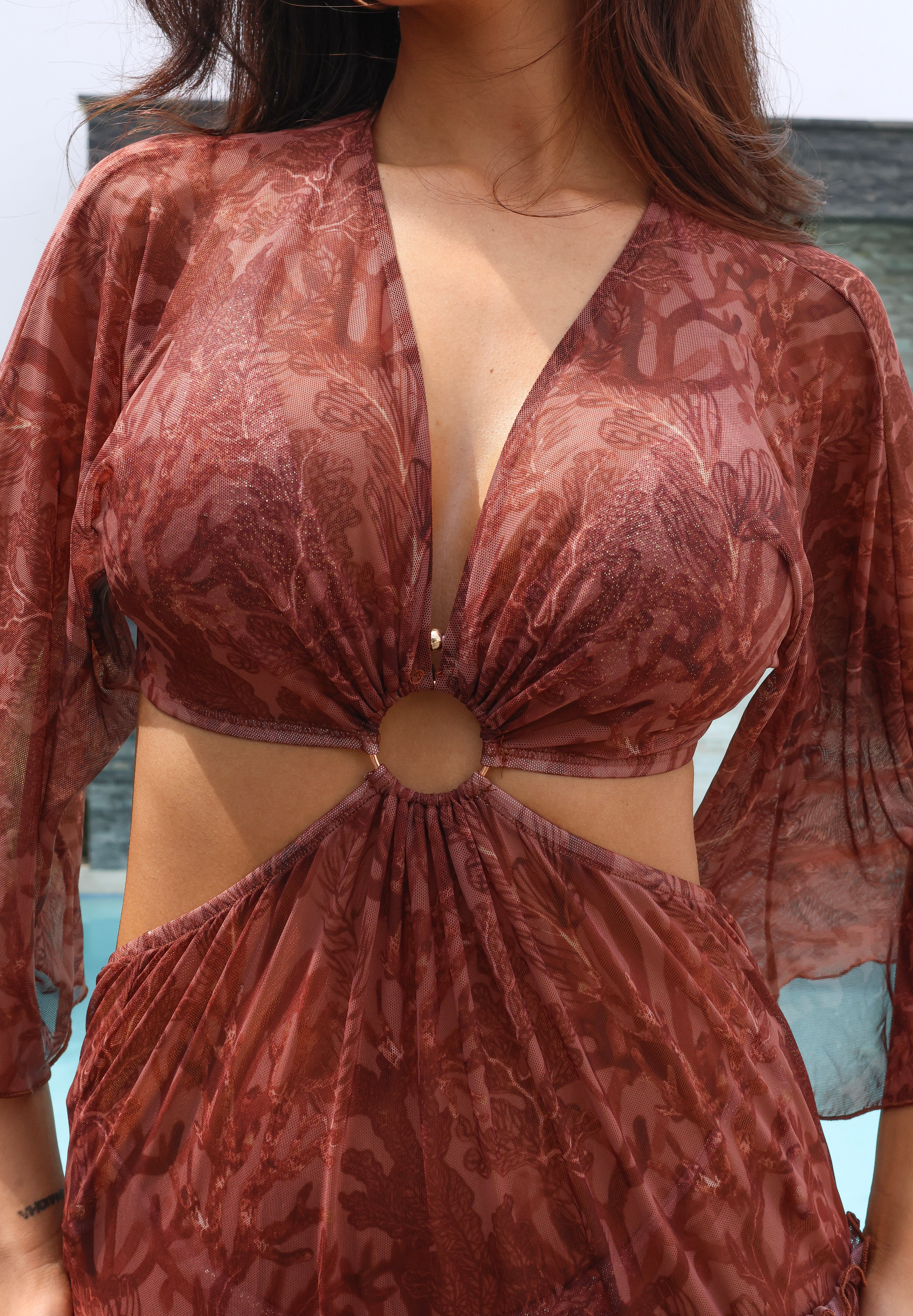 ESCARLATA CORAL DRESS