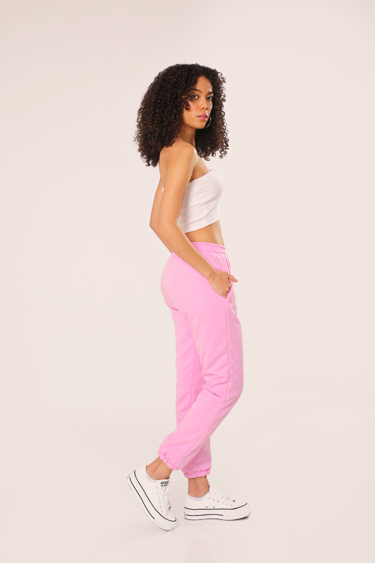 Pink Teddy Joggers