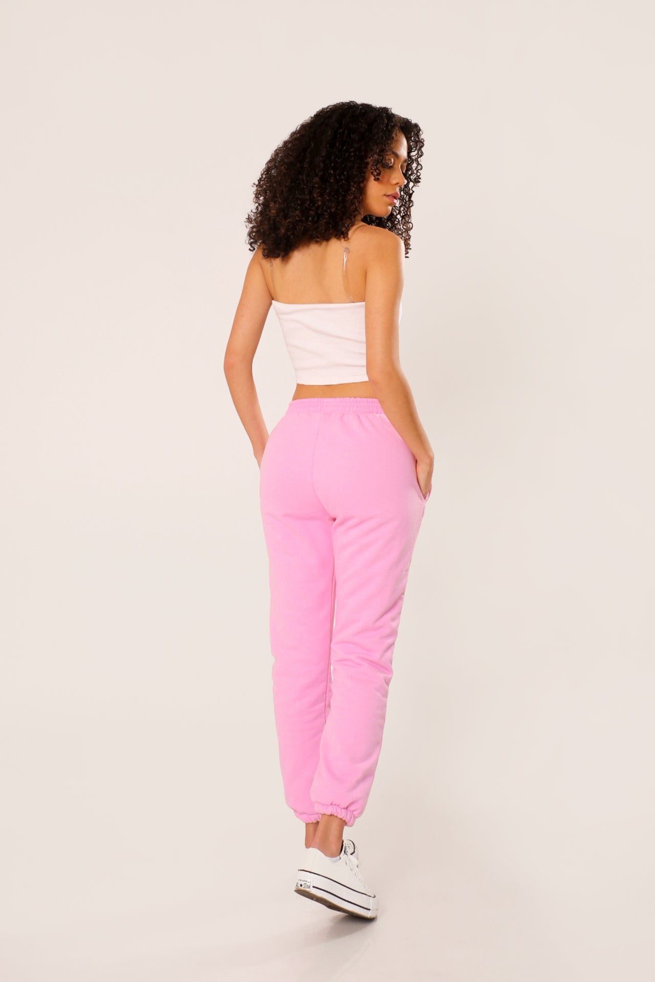 Pink Teddy Joggers