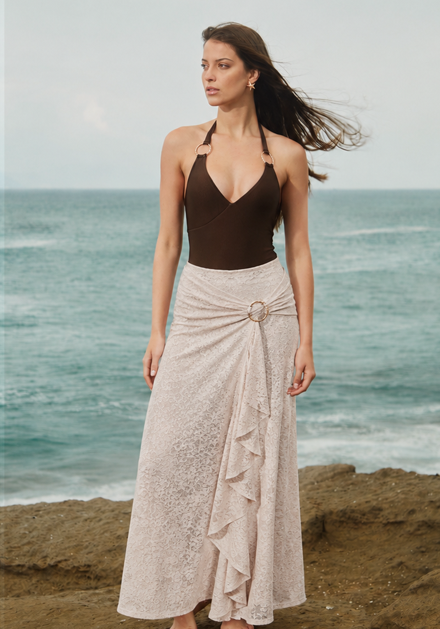Chiara Beige Skirt