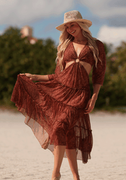 ESCARLATA CORAL DRESS