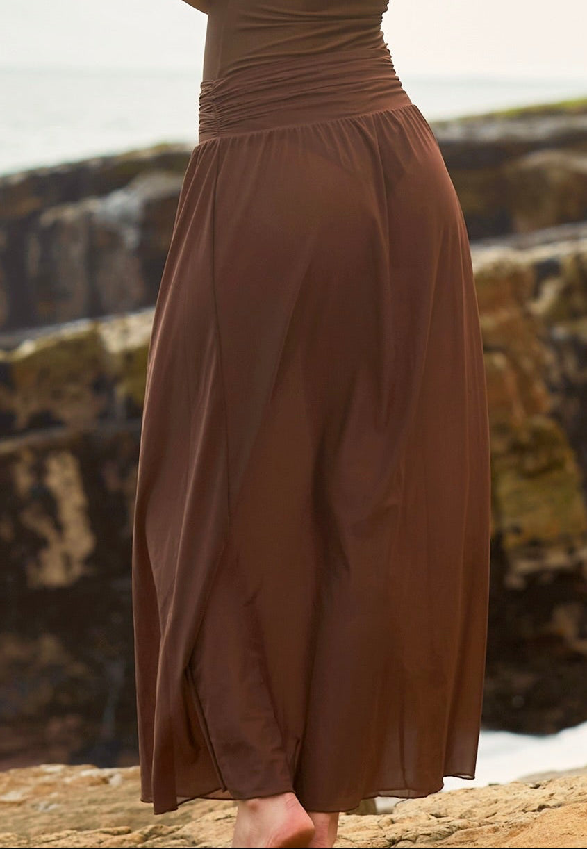 Evora Brown Skirt