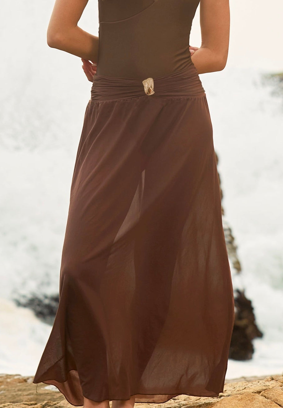 Evora Brown Skirt