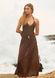 Evora Brown Skirt